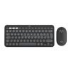 Logitech Pebble 2 Combo for Mac vezeték nélküli billentyűzet + egér (grafitszürke) (920-012244)
