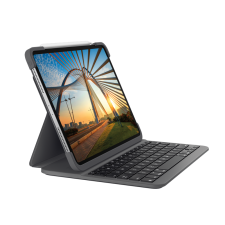 Logitech Slim Folio Pro Apple iPad Pro Tok Billentyűzettel 11" Szürke (920-009689) tablet tok
