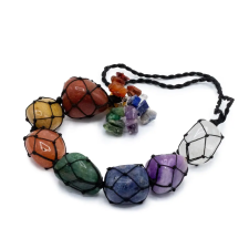  Lógó Chakra Kő Medál - Hét Chakra medál