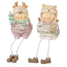  Lógólábú gyerek állatos sapiban poly M10cm dekorációs kellék