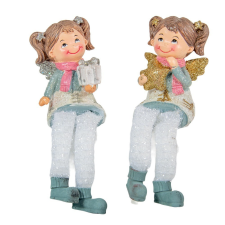  Lógólábú gyerek figura poly M9cm dekorációs kellék