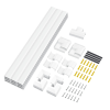 Loiglink Kábelcsatorna készlet, falra szerelhető, 67db, fehér