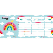 Lollipop - Szivárvány/Happy Rainbow órarend (18x8 cm) órarend