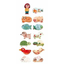LONDJI Megfordítható puzzle Háziállatok, Londji puzzle, kirakós