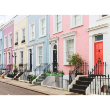 Londoni Színes Házak Puzzle 500 darab puzzle, kirakós