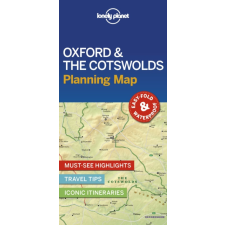 Lonely Planet Oxford térkép, Oxford város térkép Cotswolds térkép Lonely Planet térkép