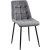 Loraville Gifford bársony étkezőszék sötétszürke-fekete