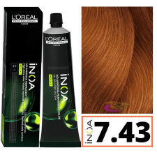 LOREAL INOA ammóniamentes hajfesték 7.43 hajfesték, színező