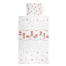  Lorelli 4 részes ágynemű garnitúra - Bears & Pillows Beige babaágynemű, babapléd