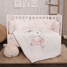 Lorelli 5 részes ágynemű garnitúra - Pink Ballerina Bear babaágynemű, babapléd