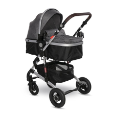 Lorelli Alba multifunkciós babakocsi + adapter - Premium Steel Grey babakocsi