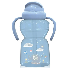 Lorelli Baby Care szívószálas sportitató 325ml - Moonlight Blue babaétkészlet