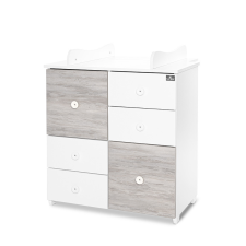  Lorelli Cupboard pelenkázó komód - White & Artwood ÚJ pelenkázó