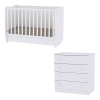  Lorelli Dream kiságy 60x120 + Komód - White