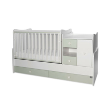 Lorelli MiniMax kombi ágy 72x190 - White / Milky Green kiságy, babaágy