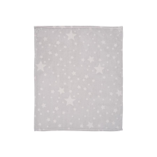 Lorelli Polár takaró 85x100 cm - Grey Stars babaágynemű, babapléd