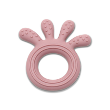 Lorelli Polip természetes szilikon rágóka - Deep Pink rágóka