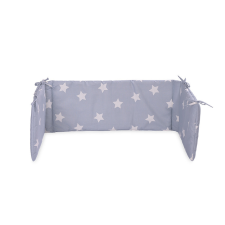 Lorelli Rácsvédő - Stars Grey Mist babaágynemű, babapléd