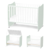 Lorelli Stars ringatható kiságy 60x120 - White / Milky Green