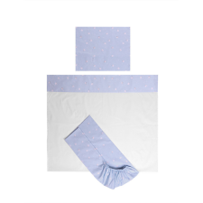 Lorelli Tiny Dream Trio ágynemű garnitúra 70x140 - Train Blue babaágynemű, babapléd