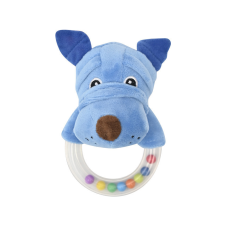 Lorelli Toys Plüss csörgő karika - Kék kutya készségfejlesztő