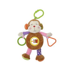 Lorelli Toys plüss csörgőjáték - Majom csörgő
