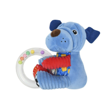 Lorelli Toys Plüss gyűrűs játék - Kék kutya csörgő