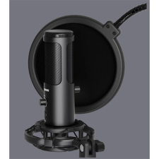 LORGAR 931 Voicer Pro Audio Condenser USB Microphone - Fully Equipped with Desktop Boom Arm &amp; Tripod TF6 Black mikrofon