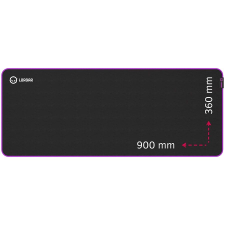 LORGAR Main 319 Egérpad Black/Purple (LRG-GMP319) egérpad