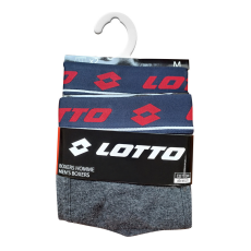 Lotto férfi pamut boxeralsó - 2 db/csomag - sötétszürke - XL