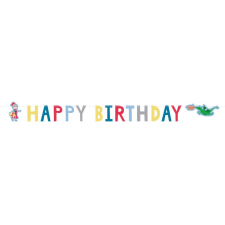 Lovag Protect Happy Birthday felirat 160 cm party kellék
