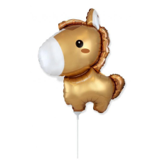 Lovas Baby Horse Brown, Lovas fólia lufi 36 cm party kellék