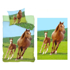 Lovas Lovas felnőtt ágyneműhuzat és polár takaró, 2 db-os szett (Foal) lakástextília
