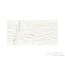 LOVE Ceramic Precious Calacatta Gold Curl 35x70 fali csempe 107040 csempe