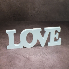 Love felirat FEHÉR 32x11,5cm dekorációs kellék