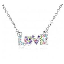 LOVE- SZÍNES- SWAROVSKI KRISTÁLYOS NYAKLÁNC nyaklánc
