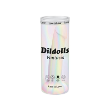 Love to Love Dildolls Fantasia - tapadótalpas szilikon dildó (csíkos) műpénisz, dildó