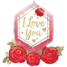 Love You fólia lufi 76 cm party kellék