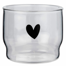  LOVELY vizes pohár, szív 300 ml üdítős pohár