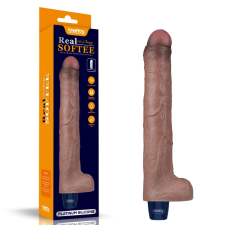 Lovetoy 10.5" REAL SOFTEE Rechargeable Silicone Vibrating Dildo vibrátorok