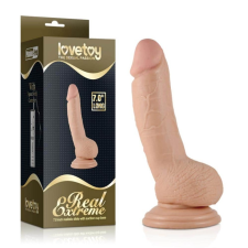 Lovetoy 7" Real Extreme Dildo Flesh - dildó műpénisz, dildó
