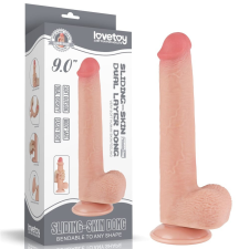 Lovetoy 9'' Sliding Skin Dual Layer Dong Flesh műpénisz, dildó