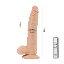Lovetoy 9.5'' Real Extreme Vibrating Dildo - vibrátor vibrátorok