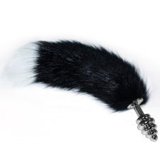 Lovetoy Gorgeous Metal Anal Tail White+Black anál