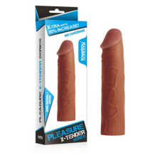 Lovetoy Pleasure X-Tender Penis Sleeve Brown 1 Péniszköpeny péniszköpeny