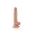 Lovetoy Real Extreme - tapadótalpas, herés dildó - 21cm (natúr)
