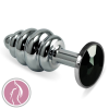 Lovetoy Rosebud Spiral Plug Black