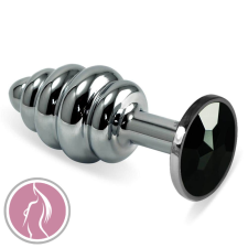 Lovetoy Rosebud Spiral Plug Black anál