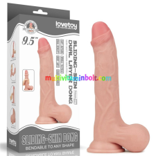 Lovetoy - Sliding Skin Dong 9 inch vibrátorok