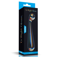 Lovetoy Twilight Gleam Glass Dildo- Alluring Arc műpénisz, dildó